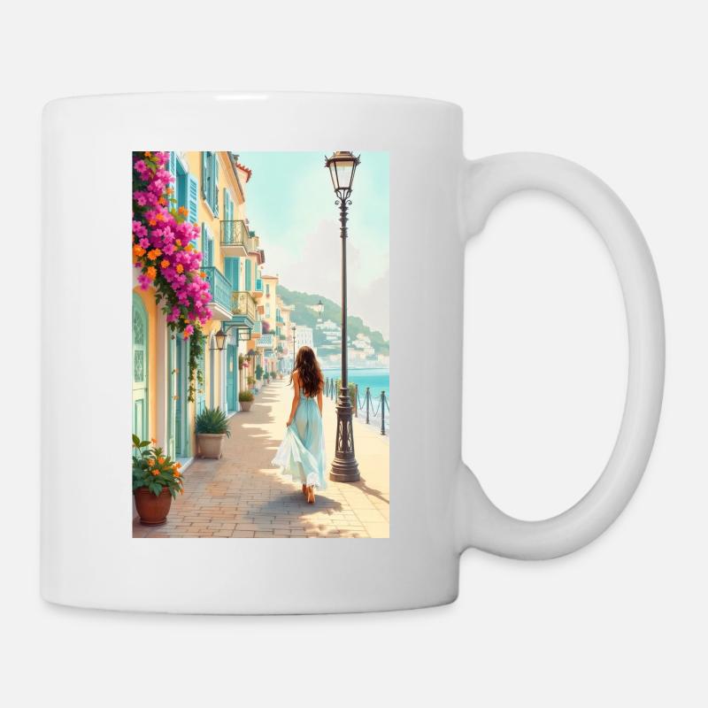 Rêve méditerranéen – Flair côtier - Mug blanc - blanc