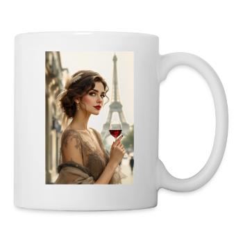 Pariser Elegance – Romantischer Genuss - Tasse - Weiß - Rechts