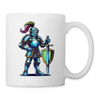 ritter comic - Tasse - Weiß - Rechts