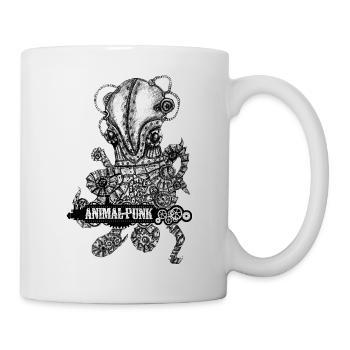 Mr.Octopus SteamPunk - Tasse - Weiß - Rechts