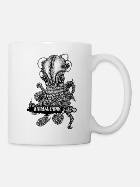 Mr.Octopus SteamPunk - Tasse - Weiß