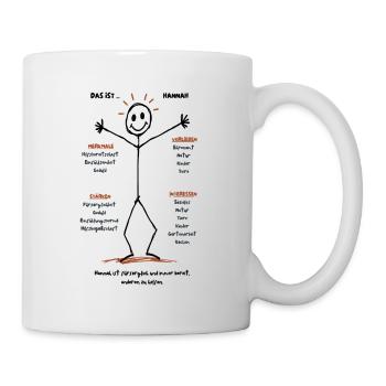 Hannah verkörpert Fürsorge - Tasse - Weiß - Rechts