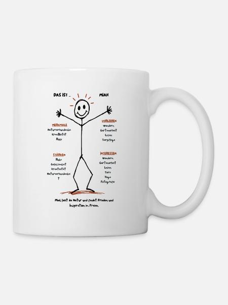 Miah schöpft Energie aus der Natur. - Tasse - Weiß