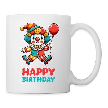 Clown Joyeux Anniversaire - Mug blanc - blanc - Droite