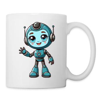 Fille robot - Mug blanc - blanc - Droite