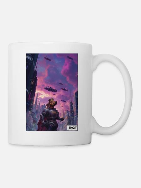 Knight Dachshund - Mug - white