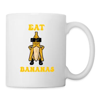 Eat bananas – a fun theme - Mug - white - Right