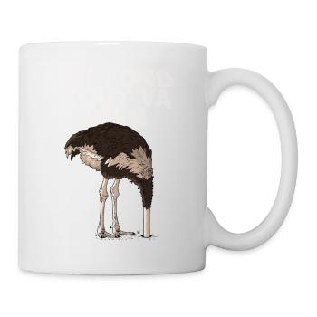 Autruche - Mug blanc - blanc - Droite