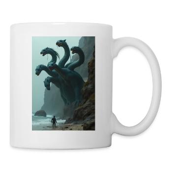 Scylla greek mythology Multi-headed sea monster - Mug - white - Right