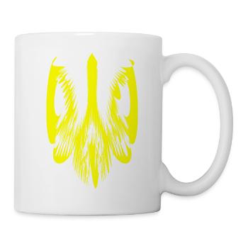 Gelber Dreizack - Tasse - Weiß - Rechts