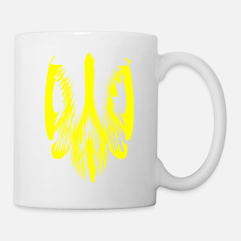 Trident jaune - Mug blanc - blanc