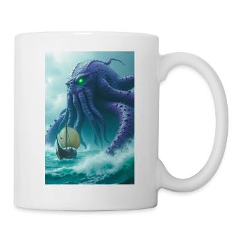 Kraken Giant sea monster from Norse mythology - Mug - white - Right