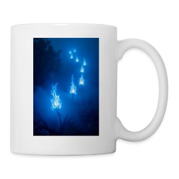 Hitodama Ethereal, flickering soul lights drifting - Mug - white - Right