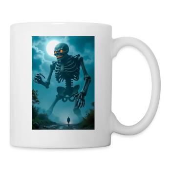 Gashadokuro Squelette géant aux yeux brillants errant - Mug blanc - blanc - Droite