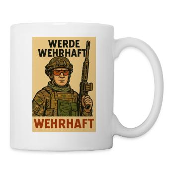 „Er wird dir nicht helfen – er wird dich zerstören - Tasse - Weiß - Rechts