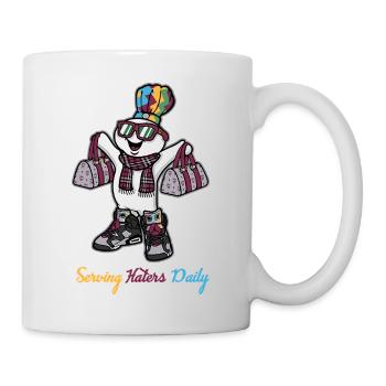 Serving Haters Daily - Tasse - Weiß - Rechts
