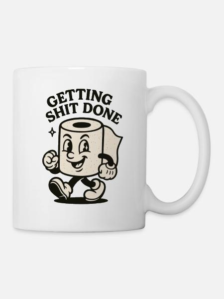 Scheiße erledigen - Tasse - Weiß
