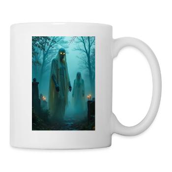 Dziady, Slavic ancestor spirits haunting graveyard - Mug - white - Right