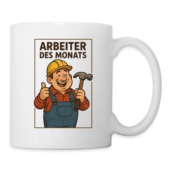 Lustiger MITARBEITER II - Tasse - Weiß - Rechts