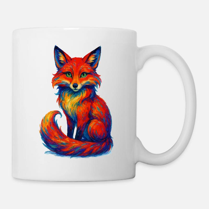 fuchs tier - Tasse - Weiß
