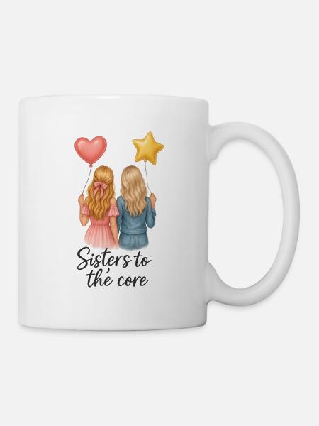 Sisters to the Core - Sisters Motif - Mug - white