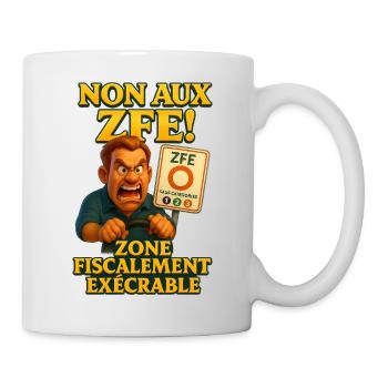NEIN ZU LEZS! (Zorn) - Tasse - Weiß - Rechts