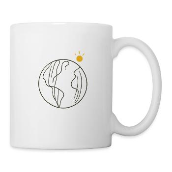 Erde - Tasse - Weiß - Rechts