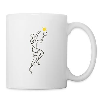 Basketball - Tasse - Weiß - Rechts
