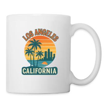 Los Angeles - Tasse - Weiß - Rechts