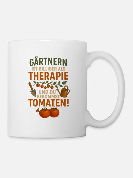 Garten Tomaten - Tasse - Weiß