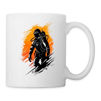 Taucher scuba diving tauchlehrer tauchschule - Tasse - Weiß - Rechts