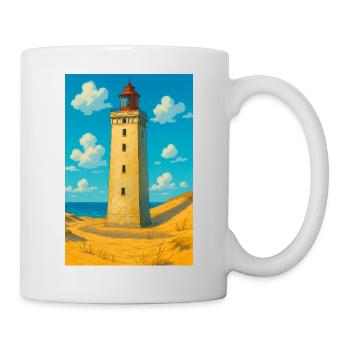 Rubjerg Knude Fyr - Tasse - Weiß - Rechts