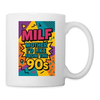 Mutter, die ich gerne aus den 90ern habe | Retro 90er Jahre Mutter - Tasse - Weiß - Rechts