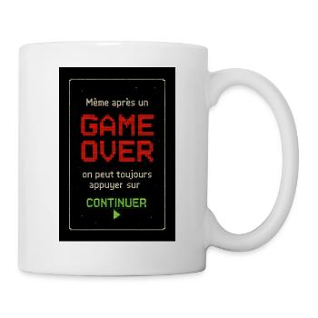 Game Over - Mug blanc - blanc - Droite