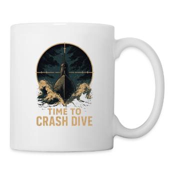 Time to Crash Dive – U-Boot im Fadenkreuz - Tasse - Weiß - Rechts