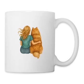 Best Friends Forever – Girls & Chow Chow - Mug - white - Right