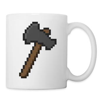 Hache Pixel - Mug blanc - blanc - Droite