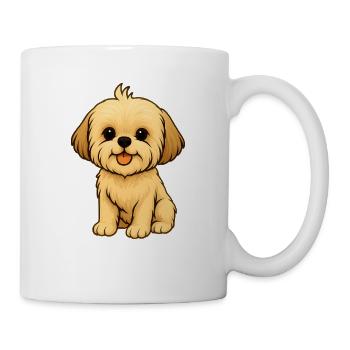 TinyPaws Fun Logo Shih Tzu - Tasse - Weiß - Rechts