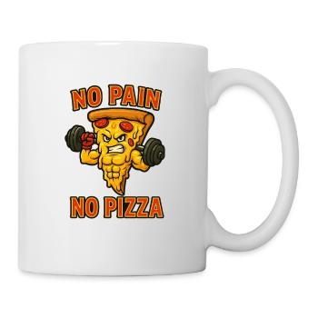 Gym T-Shirt,Sport T-Shirt - Tasse - Weiß - Rechts
