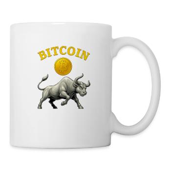 Bitcoin Bull Run - Tasse - Weiß - Rechts