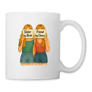 Sœur de naissance – Amie par choix - Mug blanc - blanc - Droite