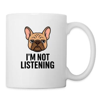 TinyPaws Fun Logo Im not Listening - Tasse - Weiß - Rechts
