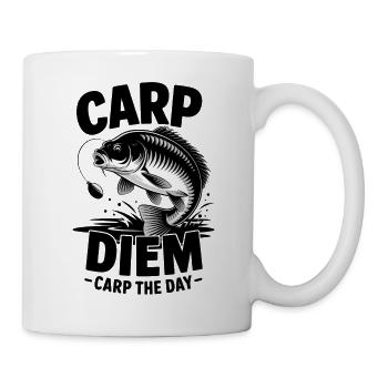 Carp Diem – Carp the Day - Tasse - Weiß - Rechts