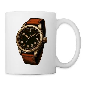 Fliegeruhr für Uhrensammler von Vintageuhren - Tasse - Weiß - Rechts