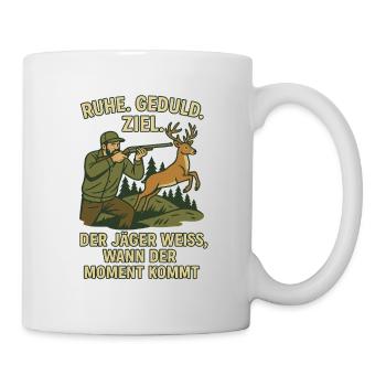 Auf zu einer Jagt! - Tasse - Weiß - Rechts