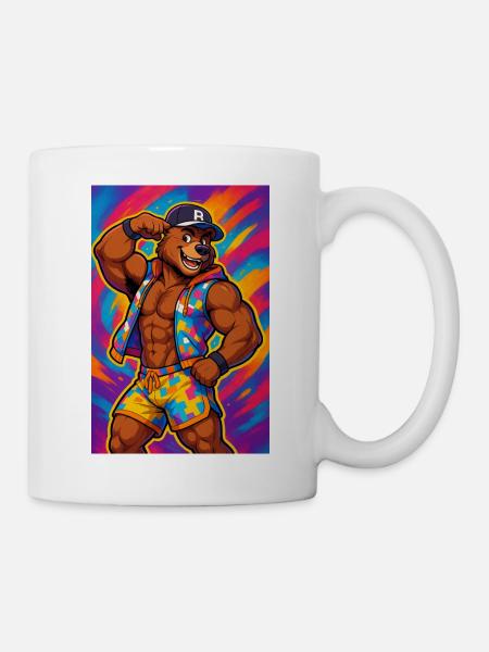 Bär model - Tasse - Weiß
