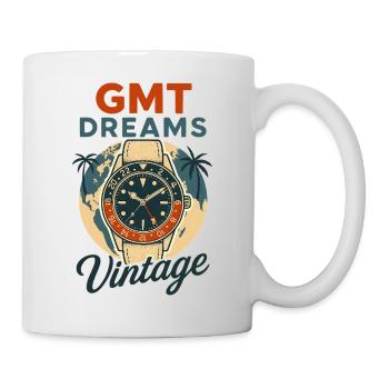 GMT Dreams pour les amateurs de montres dotées de la fonction GMT - Mug blanc - blanc - Droite