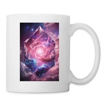 galaxy stars energy diamond cloud pink 2024 - Tasse - Weiß - Rechts