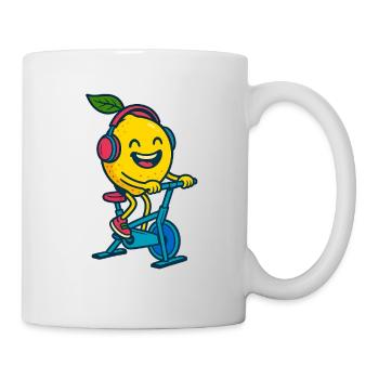 Citron heureux - Mug blanc - blanc - Droite