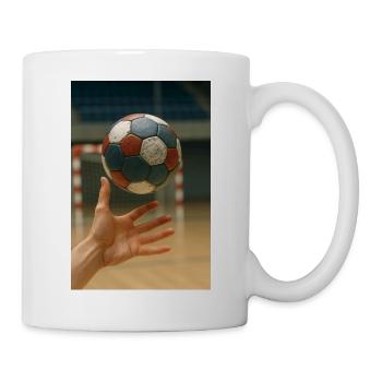 Handball - Tasse - Weiß - Rechts